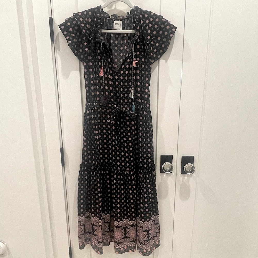 MISA XS Midi Dress